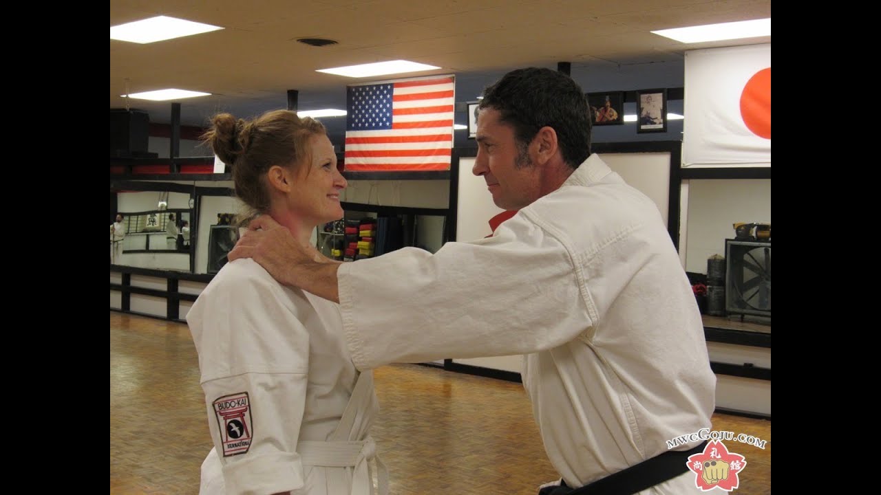 Self Defense: Breaking free from a two-handed front choke hold