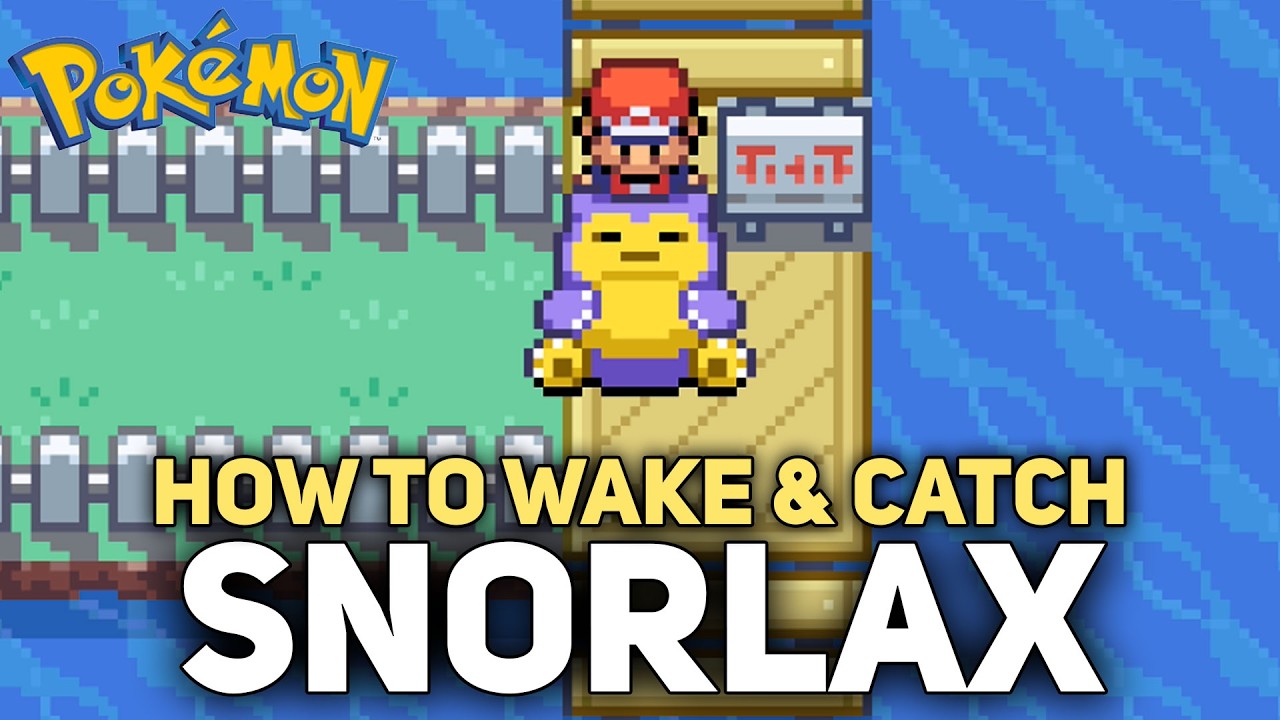 How To Wake And Catch Snorlax - Pokemon Fire Red & Leaf Green