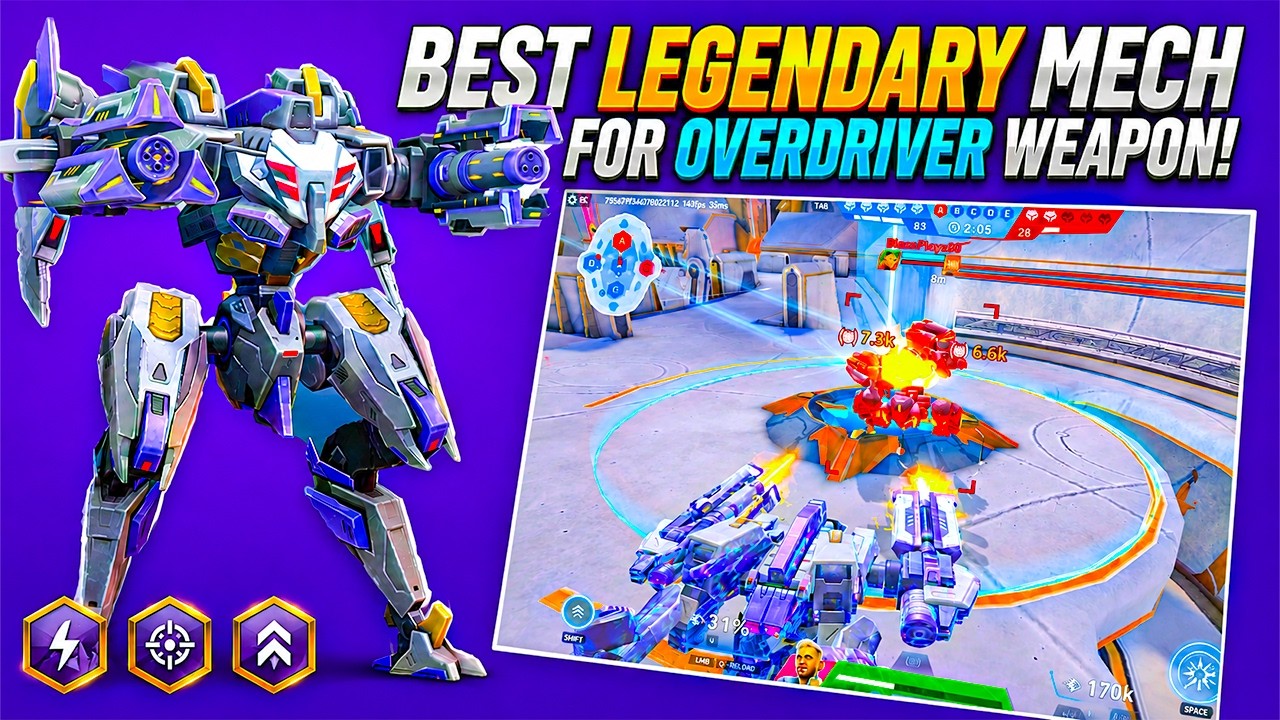 Best Legendary Overdriver Build in Mech Arena 🔥 || Mech Arena PC Gameplay