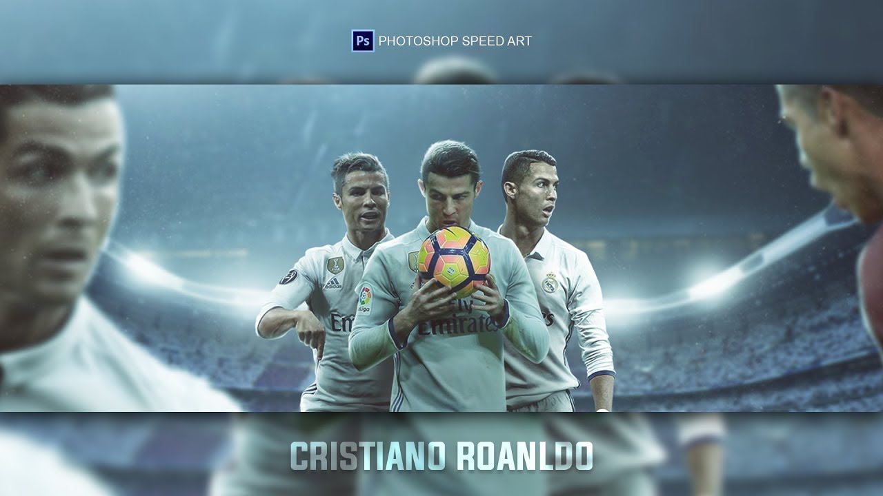 Cristiano Ronaldo Speed Art | GraphicsD | Real Madrid | Photoshop Speed Art | VisualRix