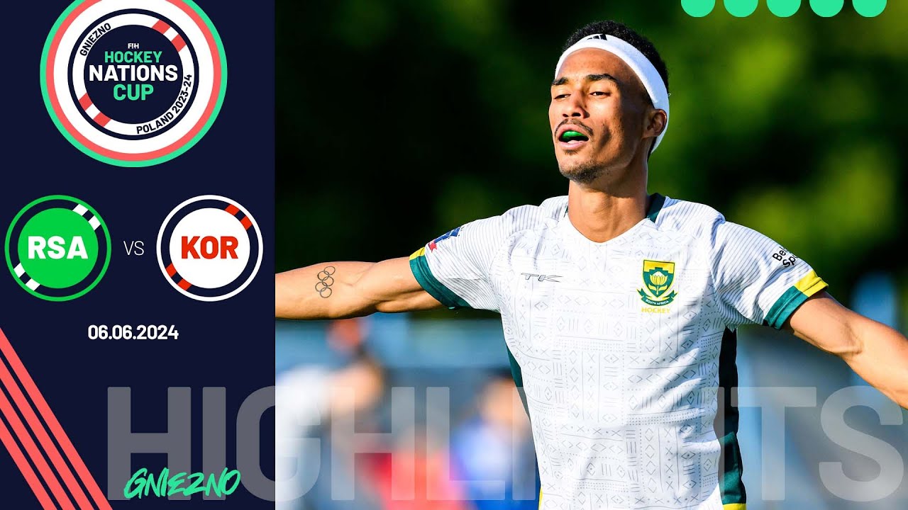 FIH Hockey Men's Nations Cup 2023-24 - Match 15, Highlights - South Africa vs Korea