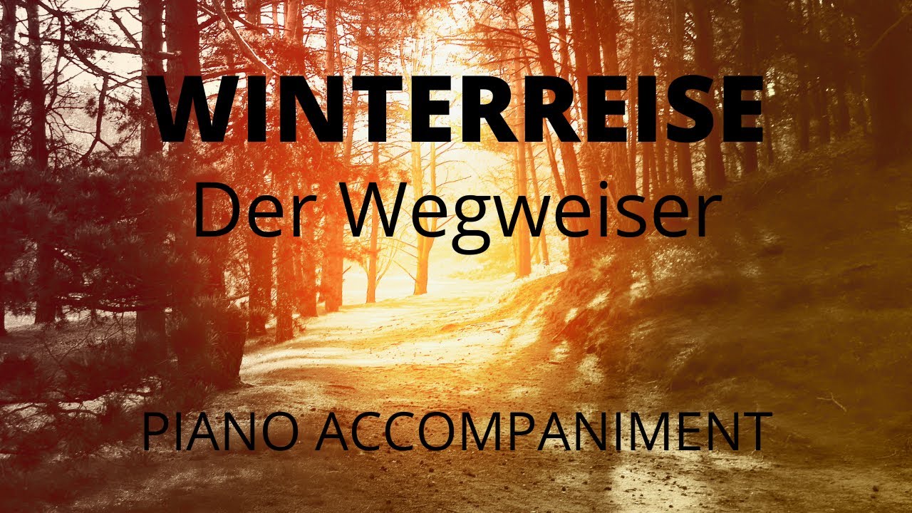 Der Wegweiser (Winterreise) - Piano accompaniment for low voice