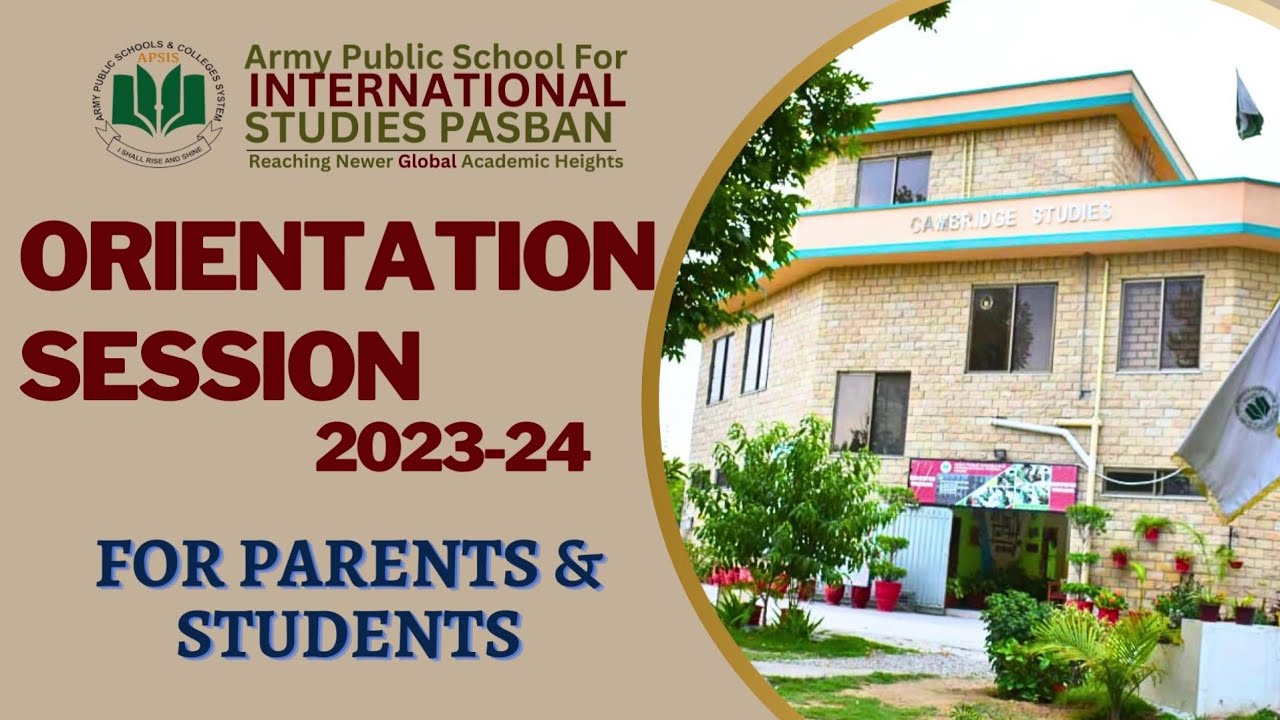 Parents Orientation Session - APSIS Pasban