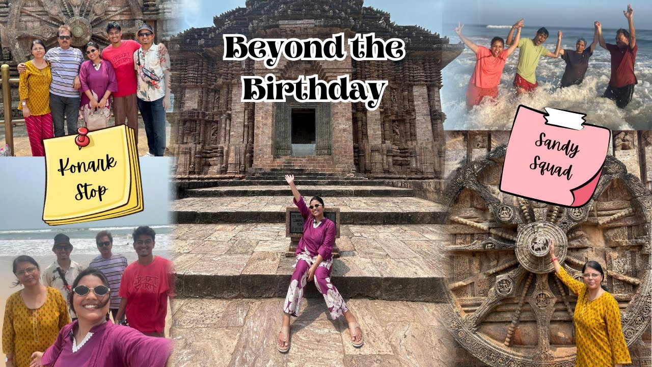 Puri Day 3 ✨ Mitra Café, Konark Temple & Chandrabagha Magic 🌊🌅🕶️
