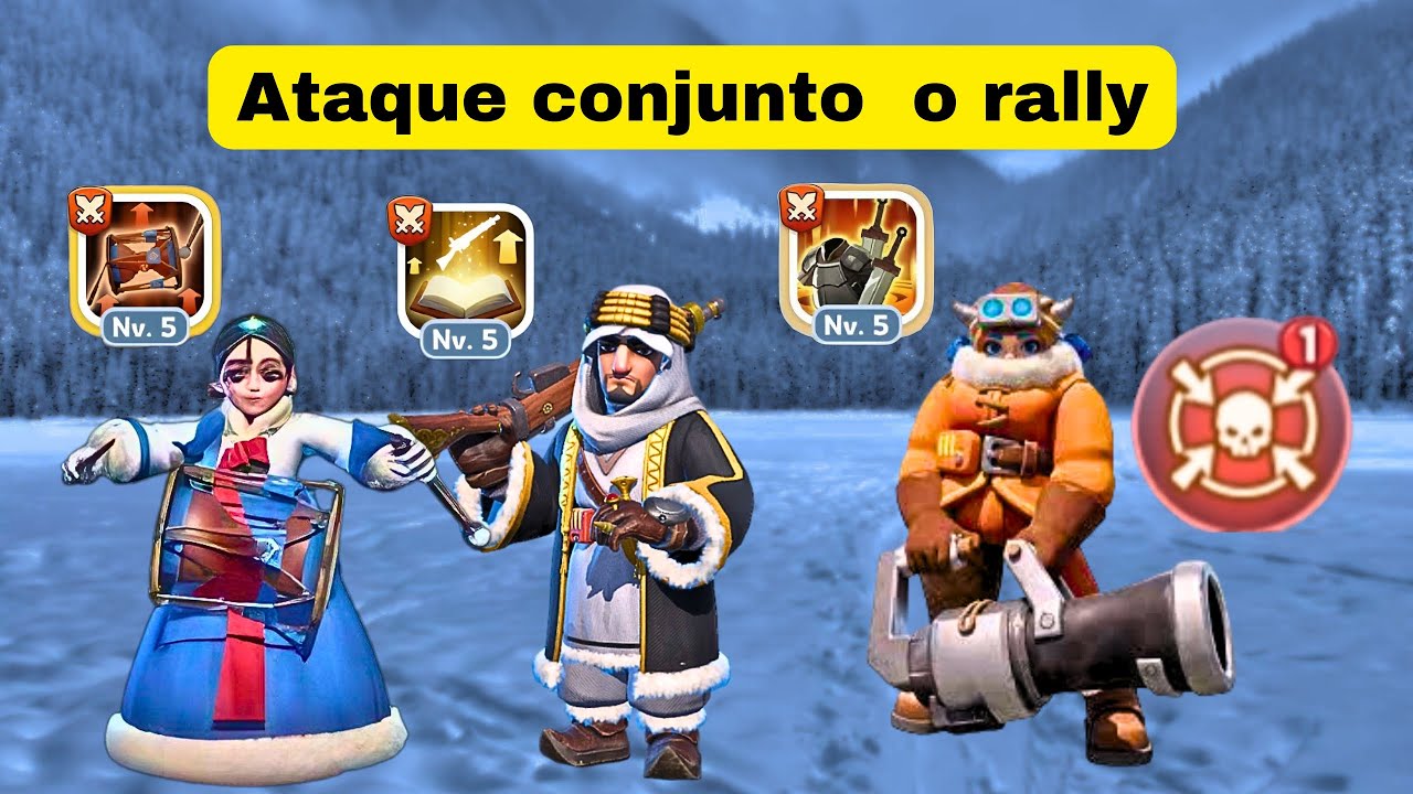 Whiteout Survival Espa&ntilde;ol Ataque conjunto o rally como funciona?