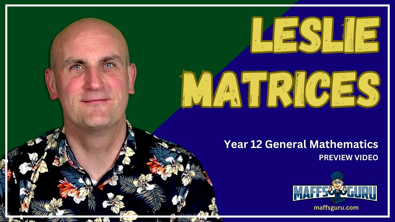ПРЕДВАРИТЕЛЬНЫЙ ПРОСМОТР матриц Лесли | Общая математика для 12 класса | MaffsGuru.com