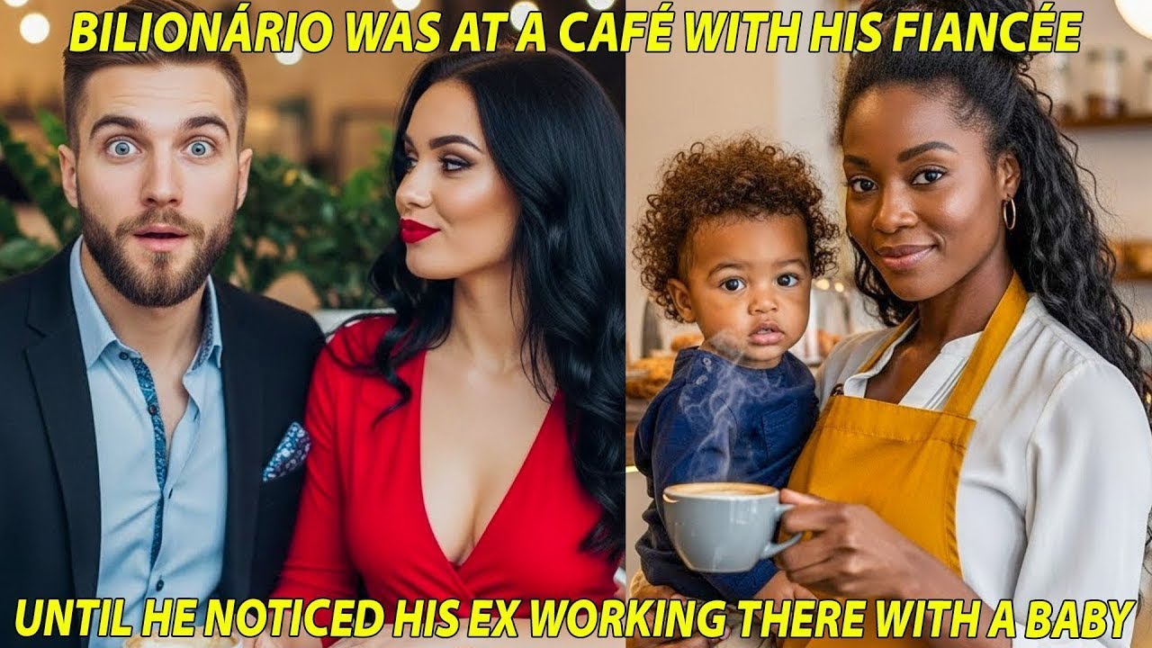 AT A CAFÉ WITH HIS FIANCÉE, A BILLIONAIRE FREEZES SEEING HIS EX WORKING WITH A BABY