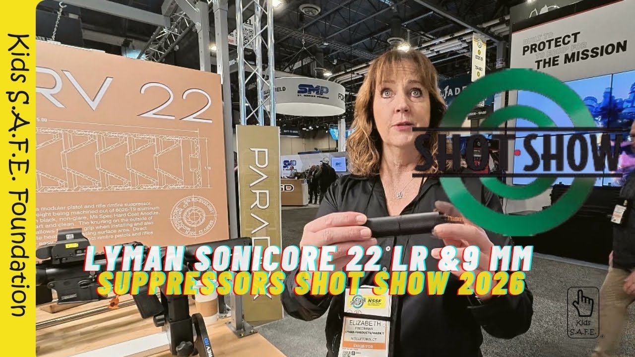 Глушители Lyman Sonicore 22 LR и 9 MM, выставка SHOT Show 2026 | Фонд Kids S.A.F.E.