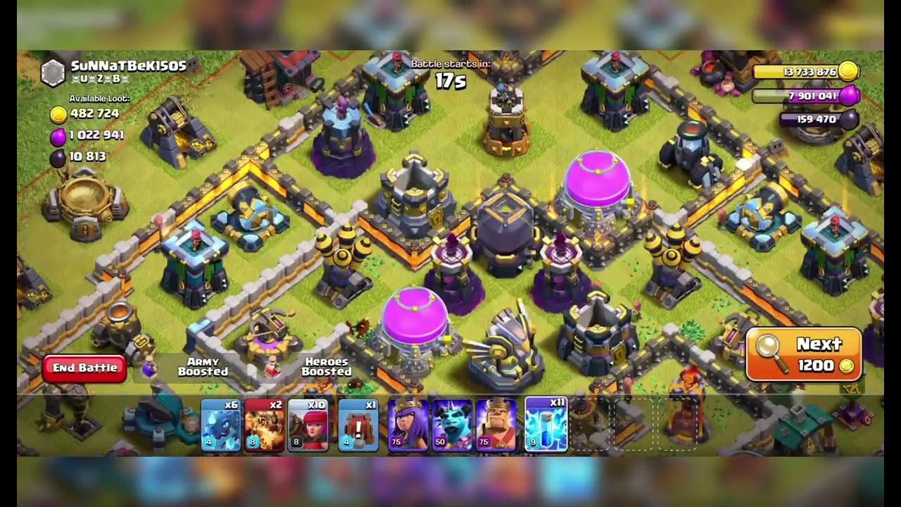 Defence attack base town hall 13 @ClashOfClans 