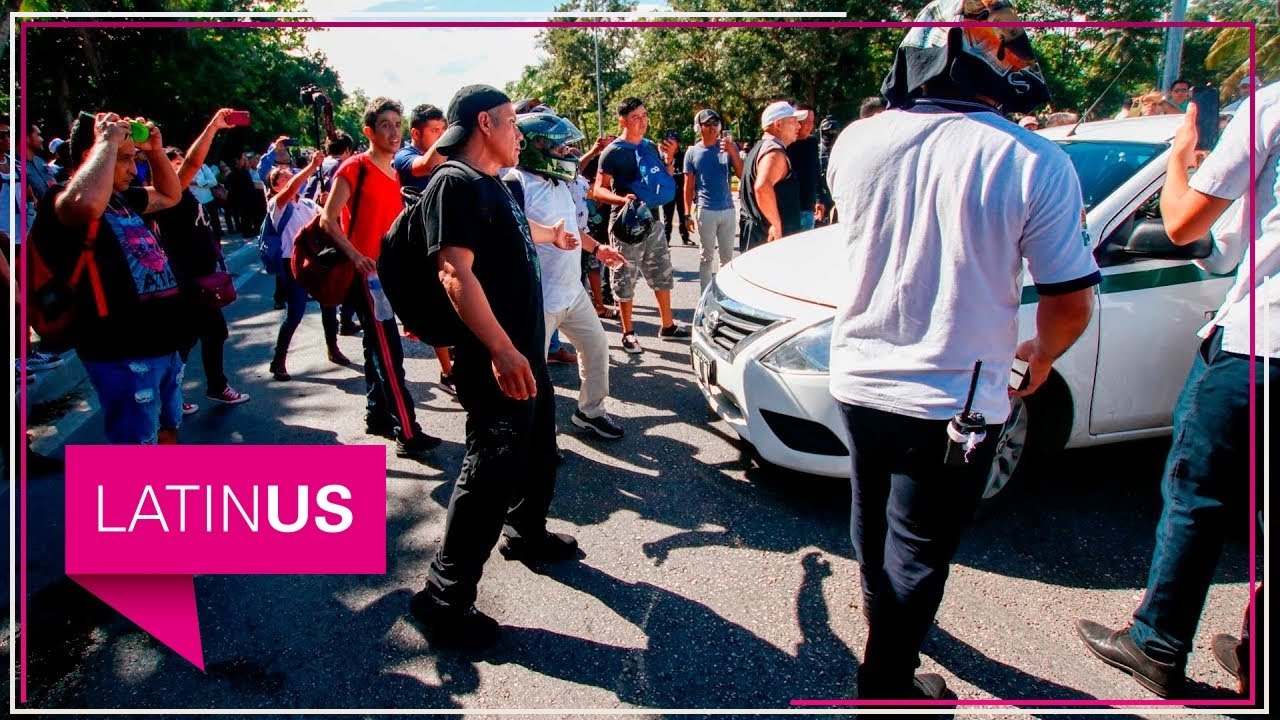 Cancún: taxistas y choferes de plataformas se enfrentan por el millonario negocio del transporte