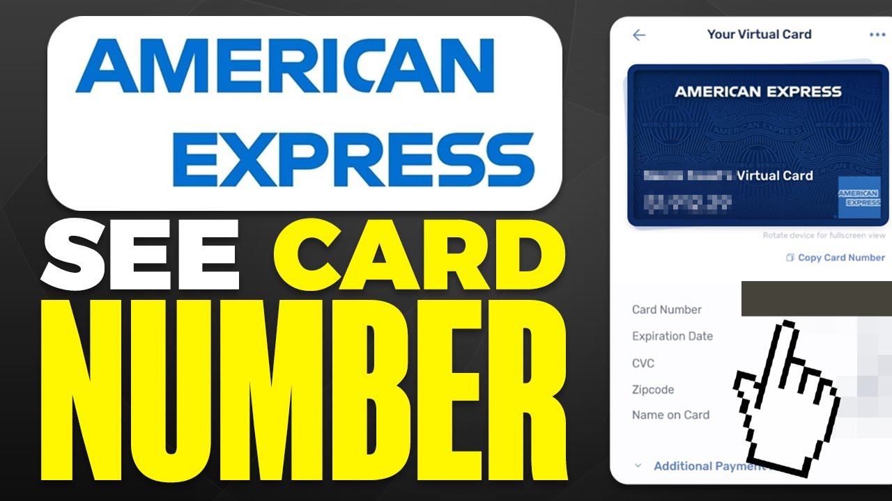 How To See Card Number On Amex App (2025)