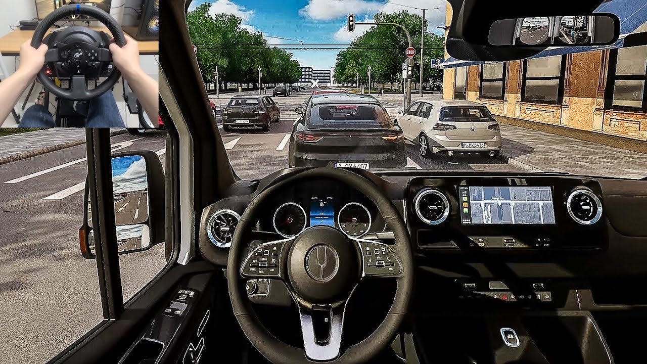 CityDriver - Alvarez Lentz Marathon (Sprinter) | Early Beta [Steering Wheel Gameplay]