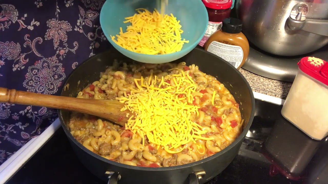 Simply Sara Cheeseburger Pasta Skillet Part 2