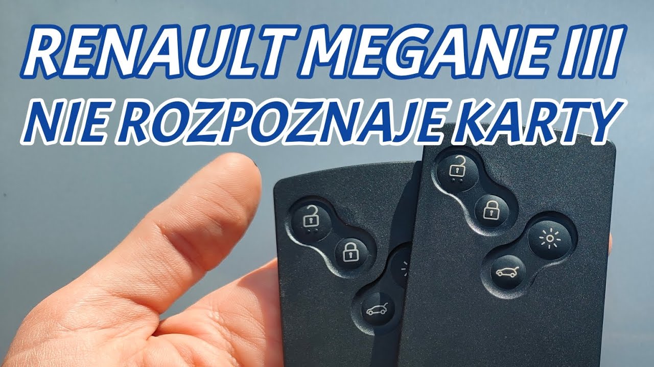 Renault Megane karta nieznana nierozpoznana | OBDSERWIS Jakub Szymanuszka Poznań tel. 732-444-043