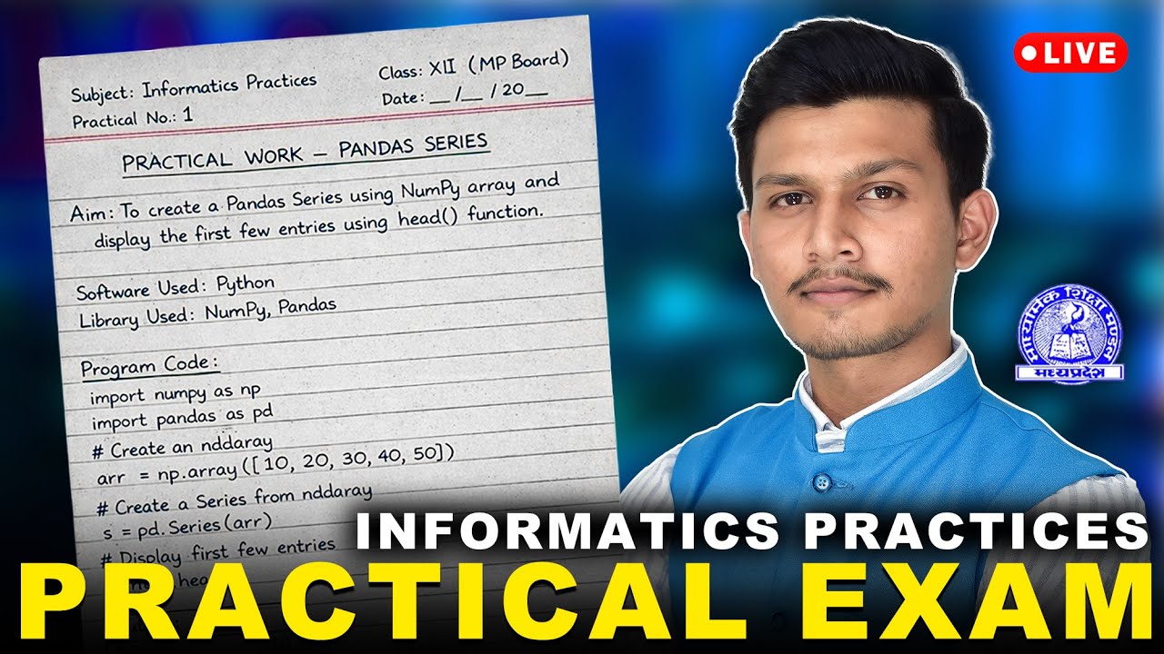Class 12 IP Practicals Exam Writing Session 😎 | What a Scene - Kartik Sir