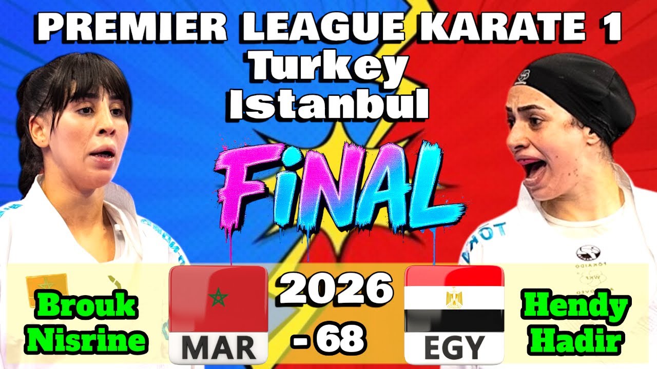 BROUK Nisrine MAR 🇲🇦 vs HENDY Hadir EGY 🇪🇬 | 2026 Premier League Turkey | Seniors  -68 kg