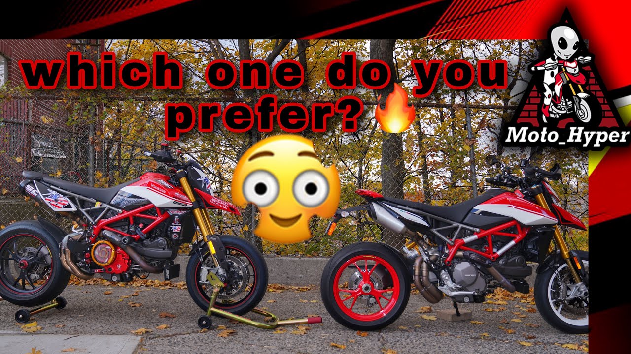 Big difference stock Hypermotard VS full accessories