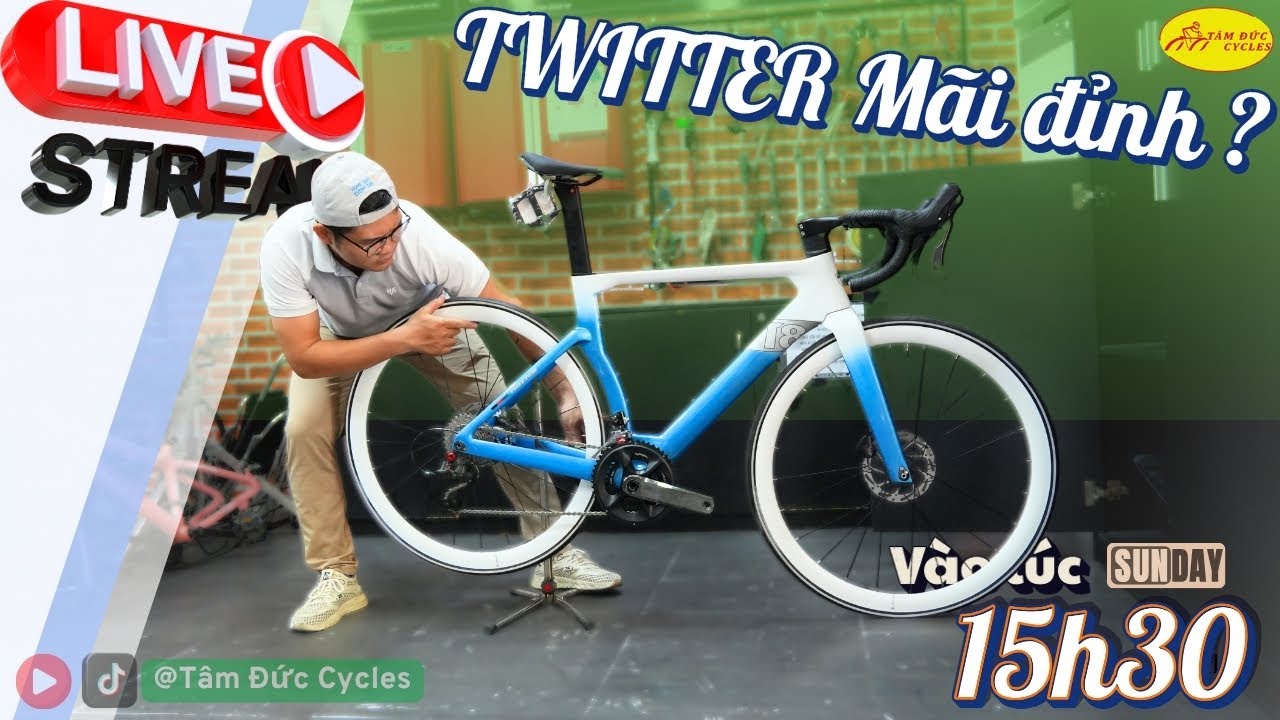 Tâm Đức Cycles 📣 [LIVESTREAM CHIỀU NAY – KHÁM PHÁ XE ĐẠP CARBON TWITTER] 🚴‍♂️🔥