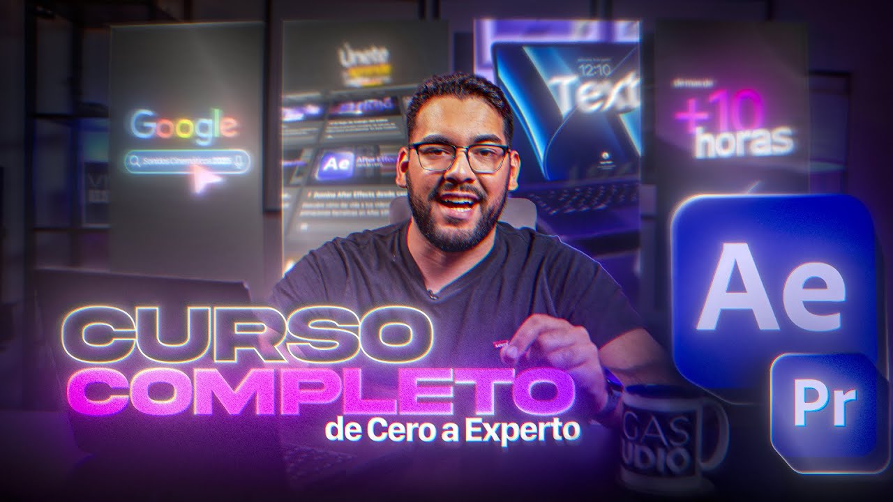 🔥Curso Completo de Edición de Video 2025 – Premiere Pro y After Effects Desde Cero a Experto +10 HR