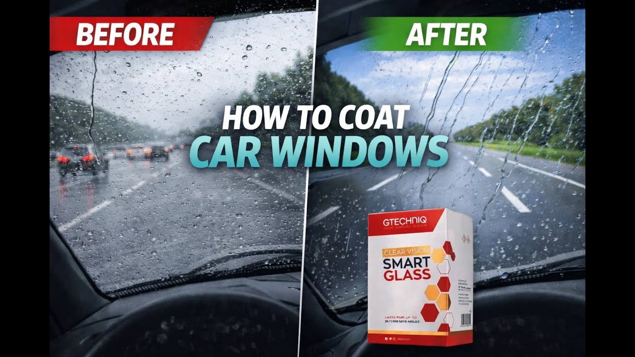 How to Coat Car Windows – Gtechniq Smart Glass Coating Explained