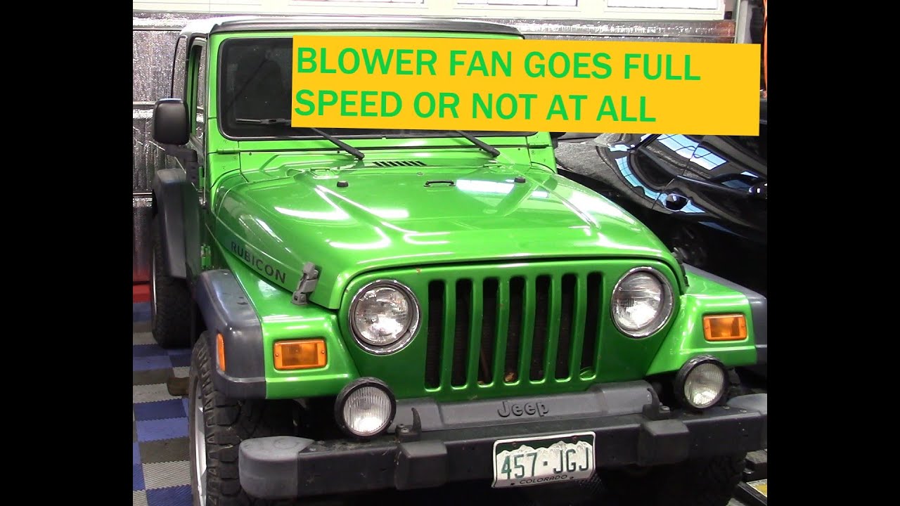 Basic Electrical Case Study: Jeep Heat,AC Only Blows High. Diagnose + Fix.