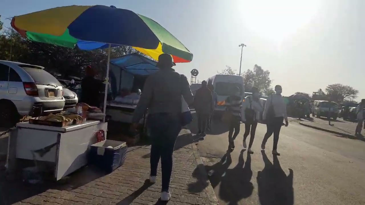 A walk through Gaborone Bus Rank marketplace