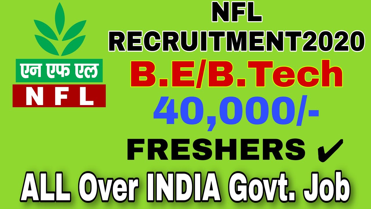 NFL MT Recruitment 2020 | All INDIA Government Job Update