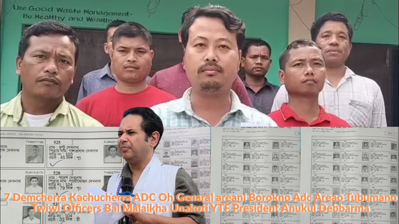 Genaral areani Borokno Adc Areao Tubumano Twiwi Officers Bai Malaikha Unakoti YTF President Anukul.