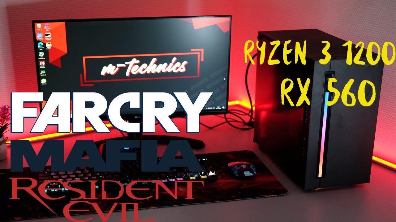 Сборка Ryzen 3 1200 + RX 560 4GB Test in games 2020.