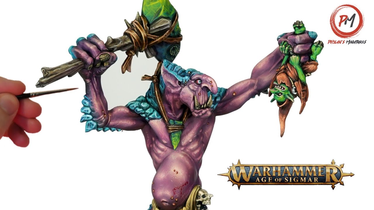 Painting a RockGut Troggoth | Warhammer Age of Sigmar | The Old World | Gloomspite Gitz