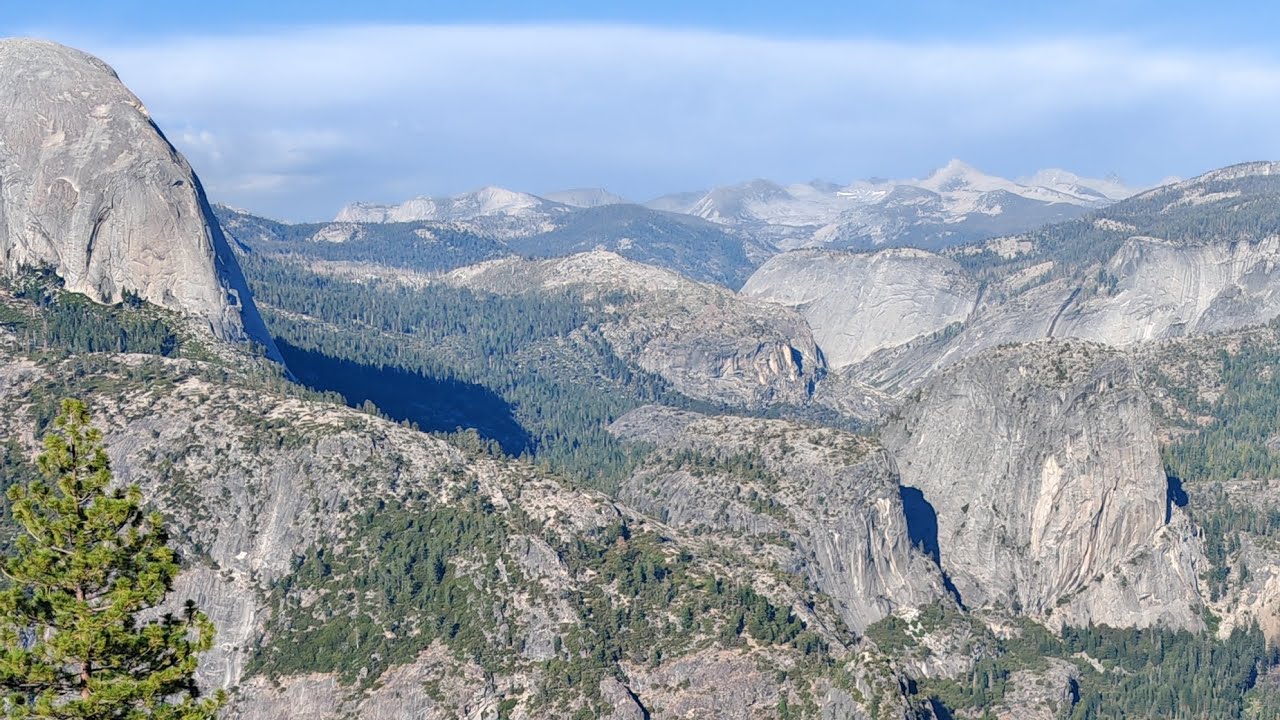 Один день в Национальном Парке Йосемити. Долина, утесы Halfdome и El Capitan. Долина Glacierpoint. 