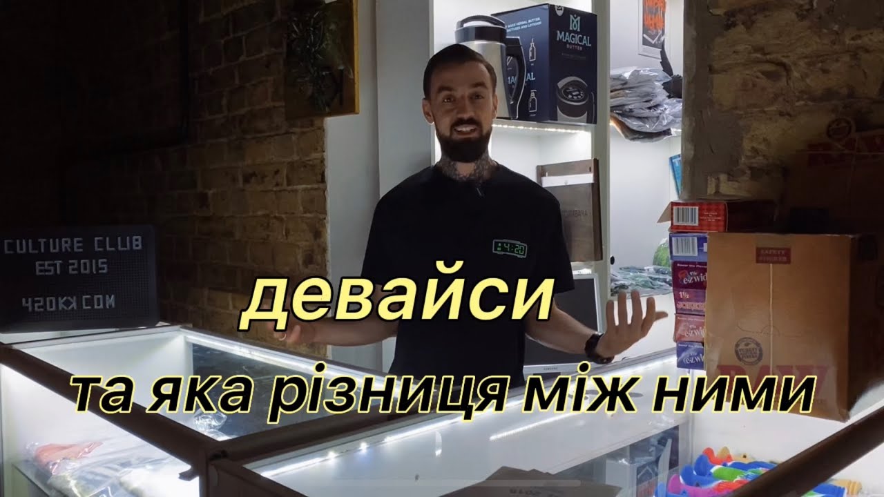 Девайси та різниця між ними: самокрутка, бонг, трубка, вапорайзер, водний