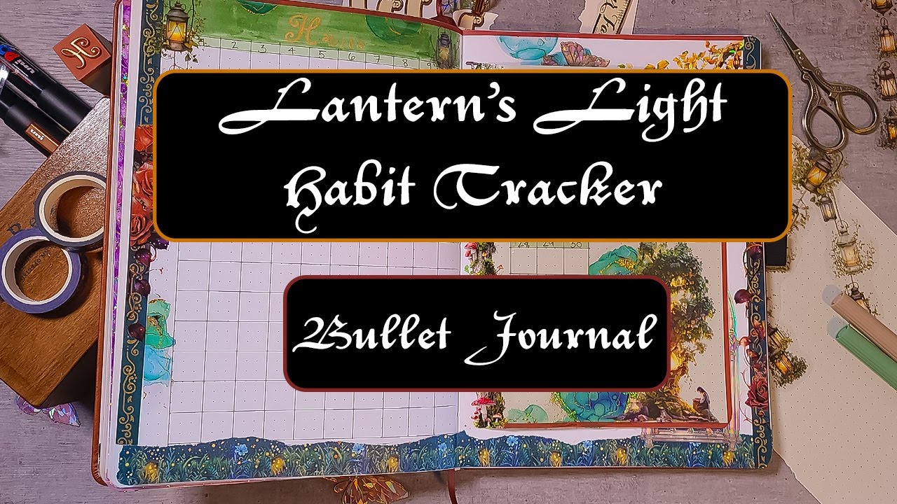 ✨Lantern's Light Journaling✨Cozy November Lofi Habit Tracker Setup