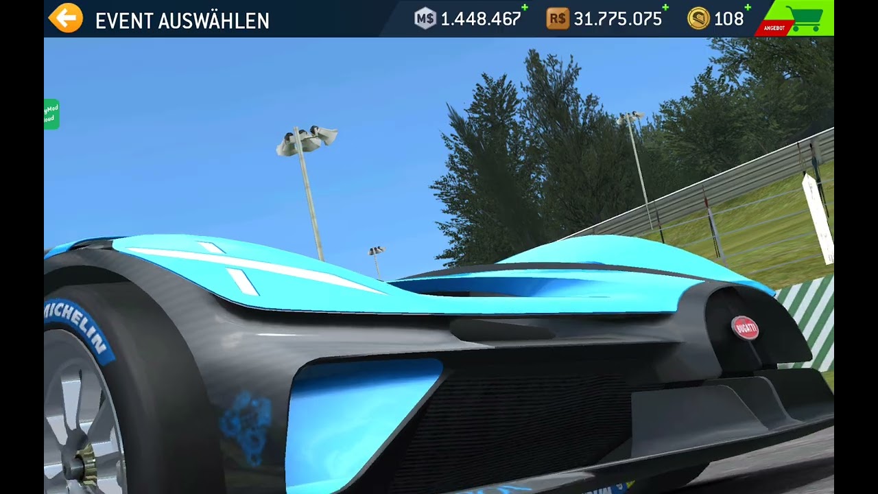 Bugatti Bolide-Konkurrenzlos #Racing #Sim Racing #Bugatti #Real Racing 3