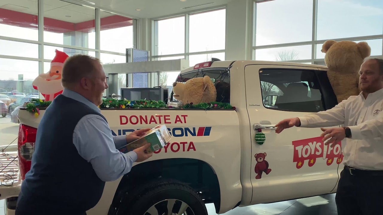 Toys For Tots at Anderson Toyota in Rockford, IL #ToyotaTFT19
