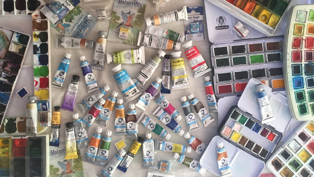 Tüp Suluboyayla Palet Oluşturmak - Watercolor Tour - Tube Watercolor - Palette watercolor