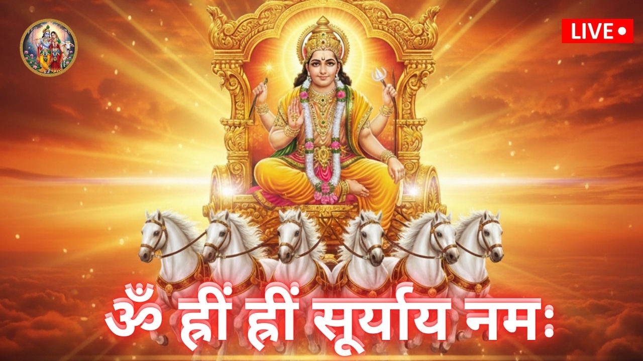 🔴 LIVE | ॐ ह्रीं ह्रीं सूर्याय नमः 108 बार | Sunday Special Surya Mantra | अभी जुड़ें