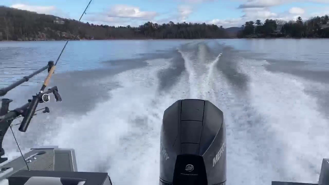Mercury 200 hp Four Stroke test Part 2 (On plane)