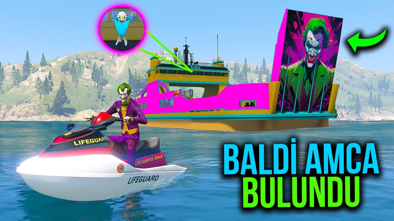 Recep Abi Jokerin Arabasına Biniyor ve Baldi Amcanın Yerini Öğreniyor | Örümcek Abi ile GTA 5