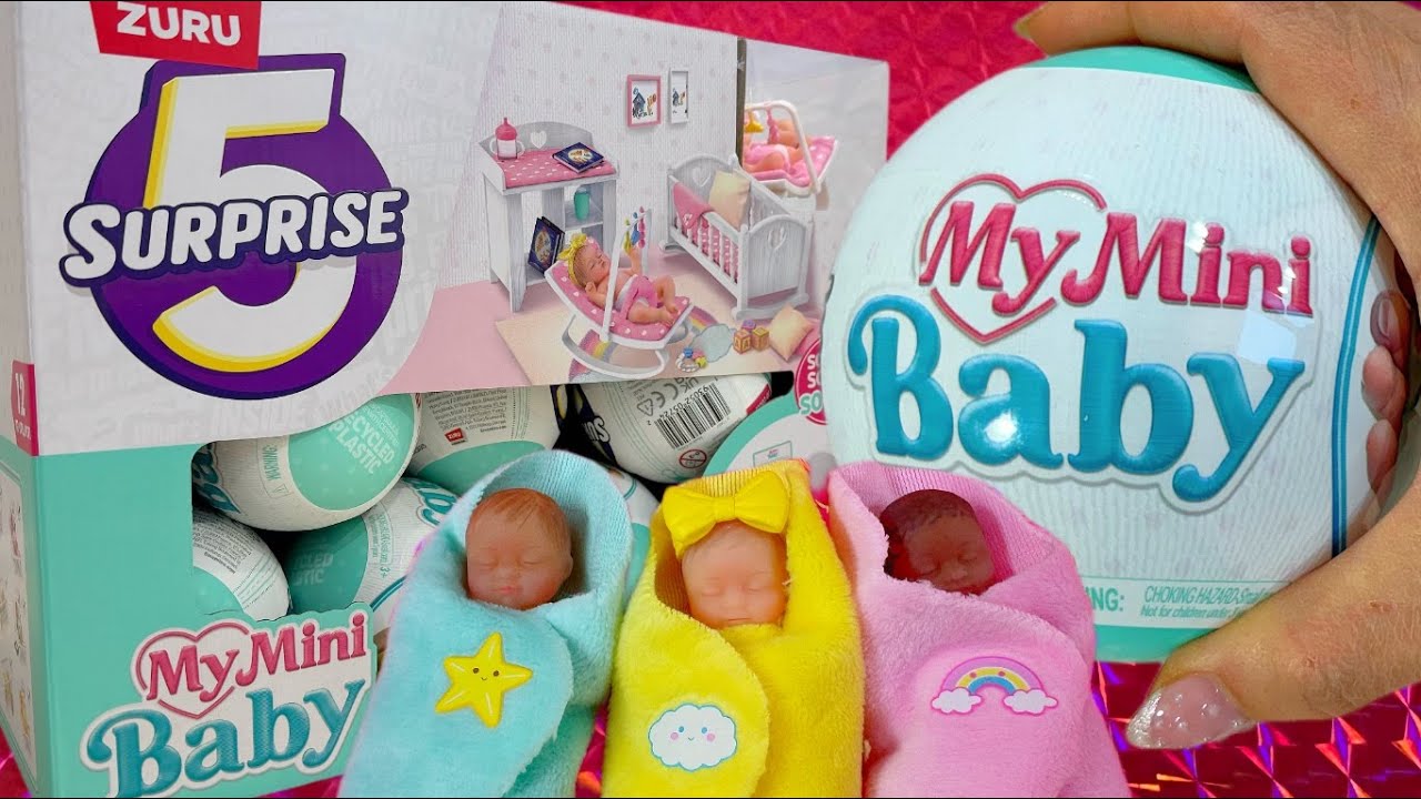 5 SURPRISE MY MINI BABY SERIES 1 Распаковка полной коробки Mystery Capsule Zuru Toys