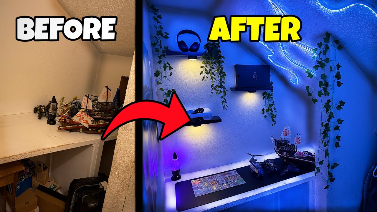 TRANSFORMING This MESSY Closet into My DREAM ROOM