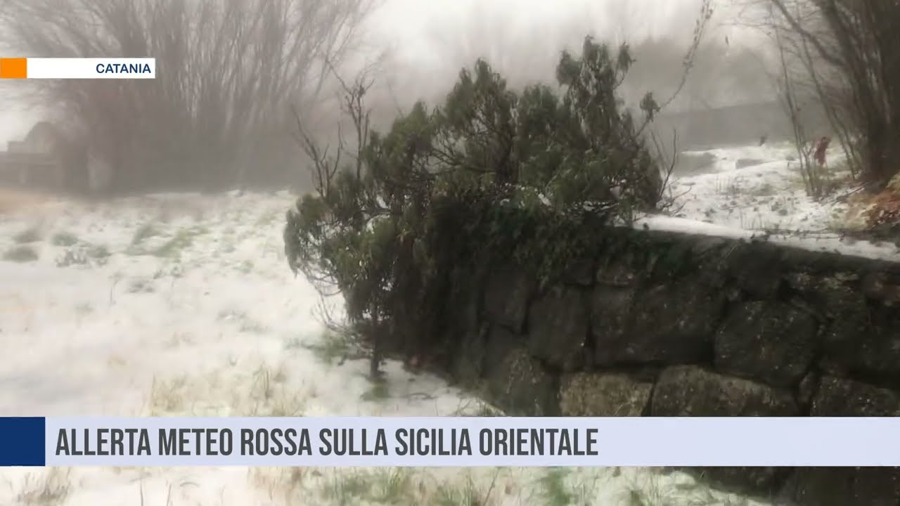 Allerta meteo rossa sulla Sicilia orientale