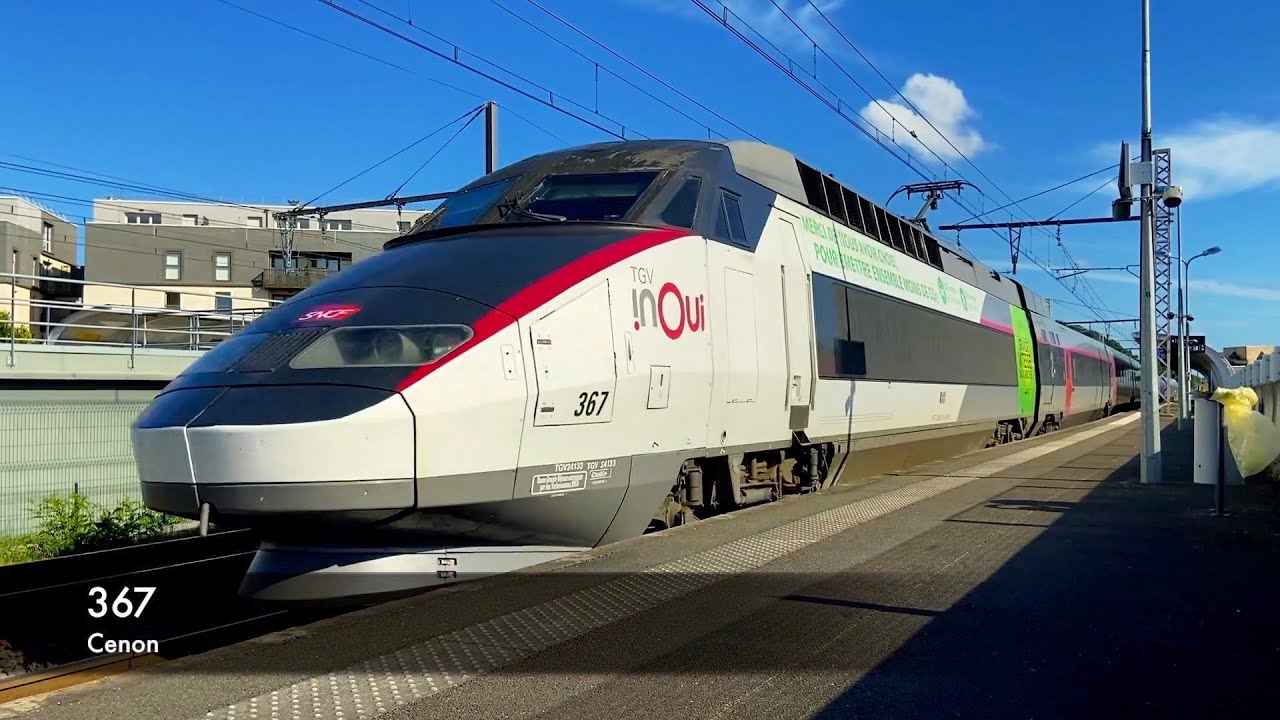 TGV Atlantique rénov° Carmillon entre Paris et Bordeaux