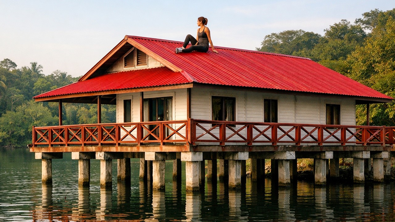 Talented Young Woman Turns a Swamp Into a Dream Villa With Full Kitchen in 90 Days