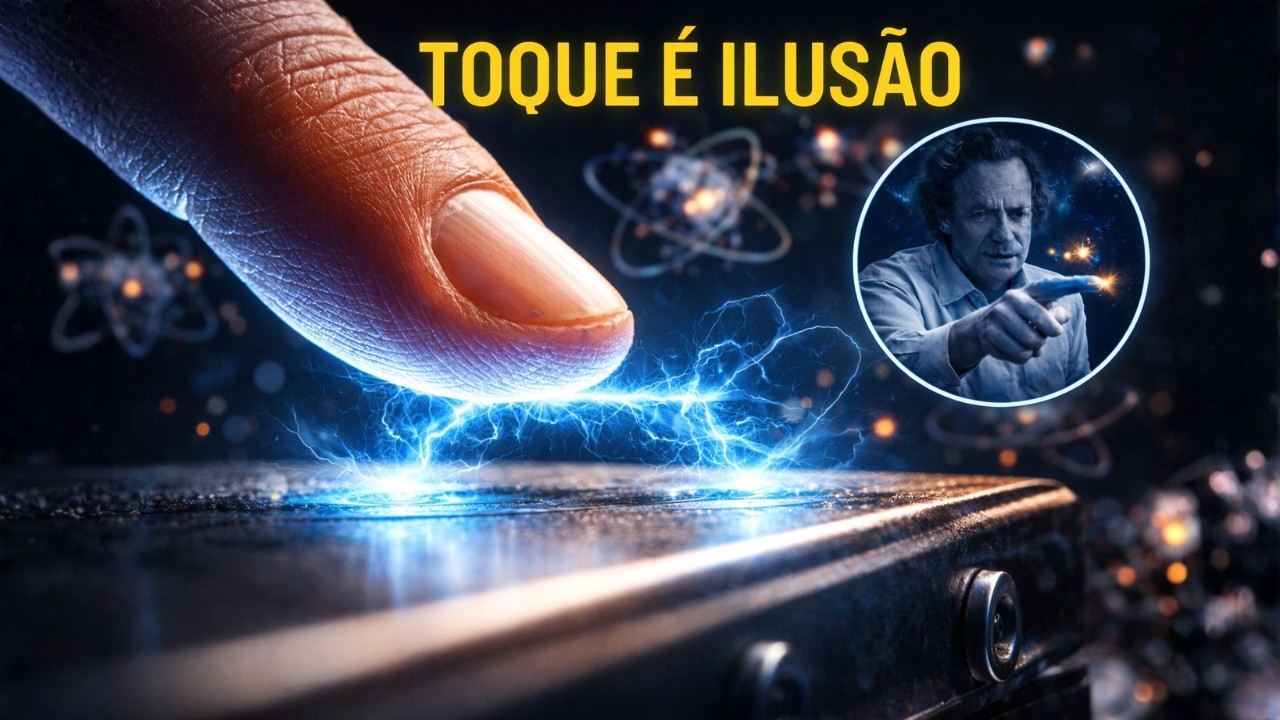 O Segredo Assustador da Matéria: Por que você NUNCA tocou em nada