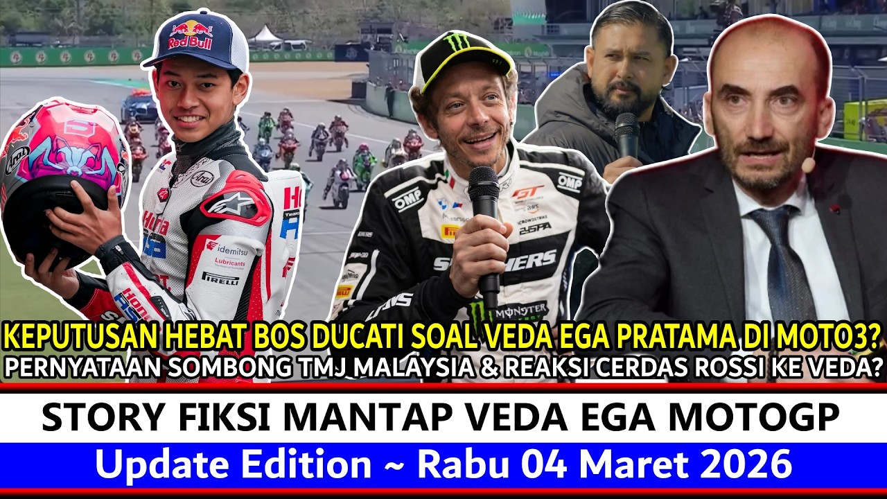 Auto Gemparkan Eropa ‼️ Pernyataan Jujur CEO Ducati Soal Veda Ega~Reaksi Iri Malaysia Rossi, Really❓