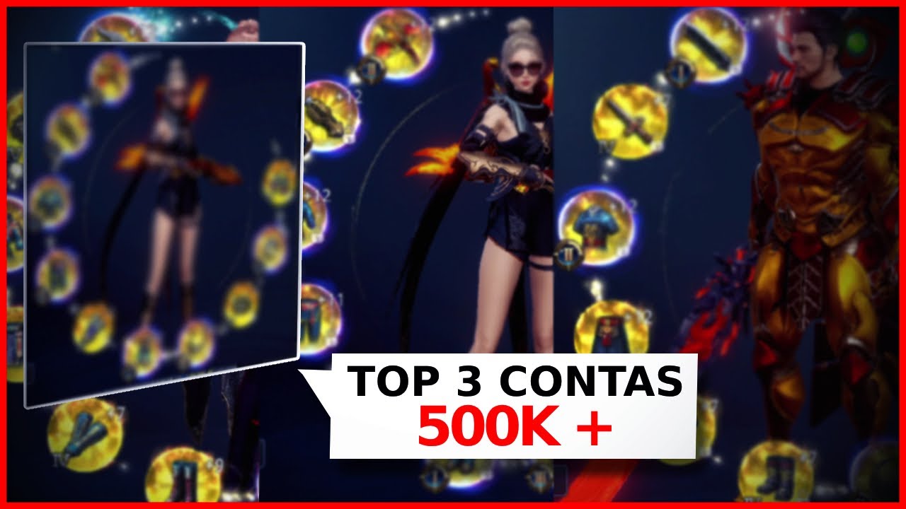 TOP 3 CONTAS MIR4 GLOBAL 500K + - MIR4