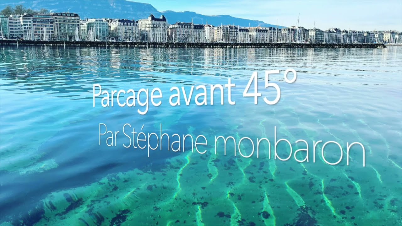 Permis bateau moteur. Parcage avant 45°