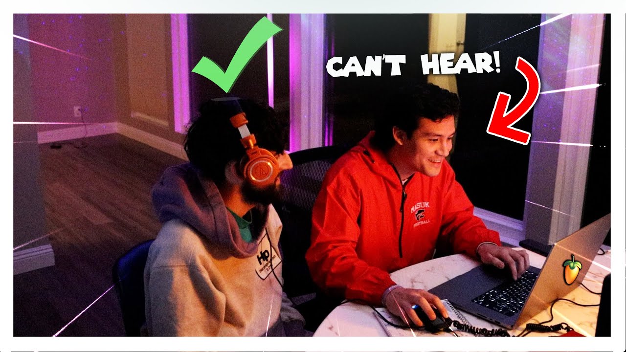 MAKING BEATS BUT WE CAN'T HEAR THEM!