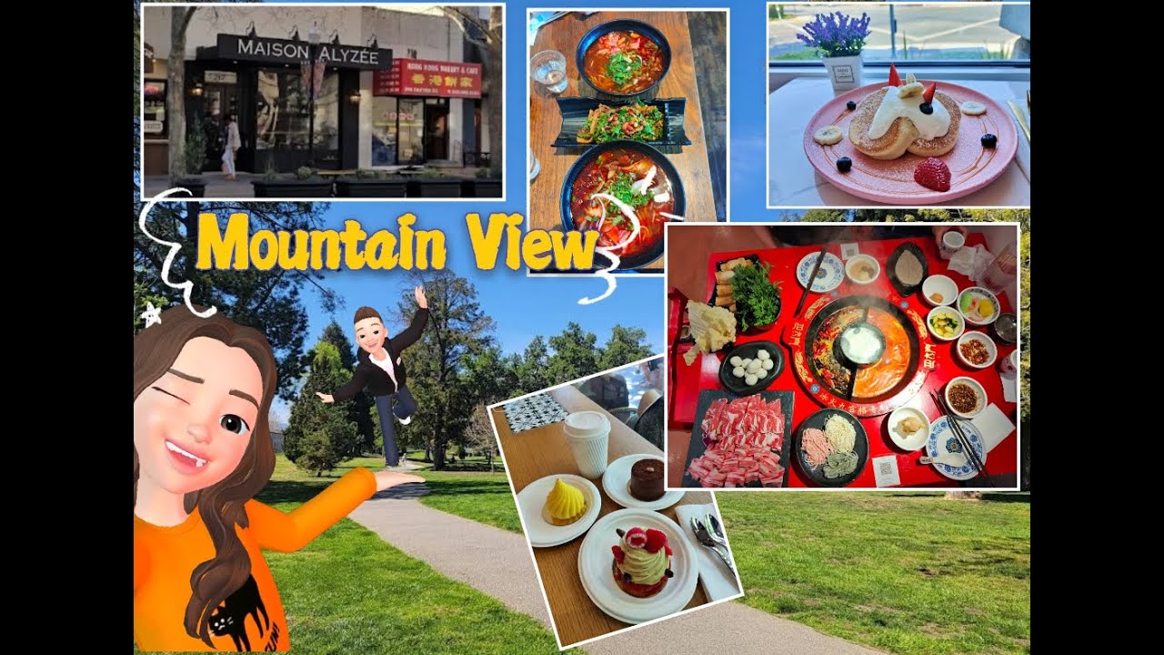 Places I like in Mountain View, CA. 快速分享灣區山景城的好去處！